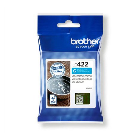 Brother LC | 422C | Cyan | Ink cartridge | 550 pages